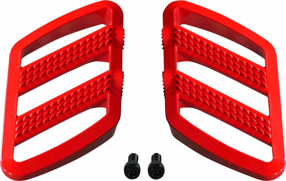 Show Chrome Combat Floorboards For Can Am RYKER 600 ACE 2019-2024 - Red