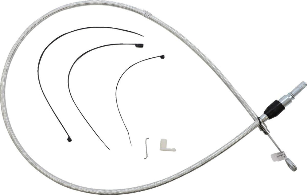 Magnum Shielding Sterling Chromite II Quick Connect Clutch Cable For Harley Davidson FLDE 1750 2018-2020 122 cm (48") - Chrome