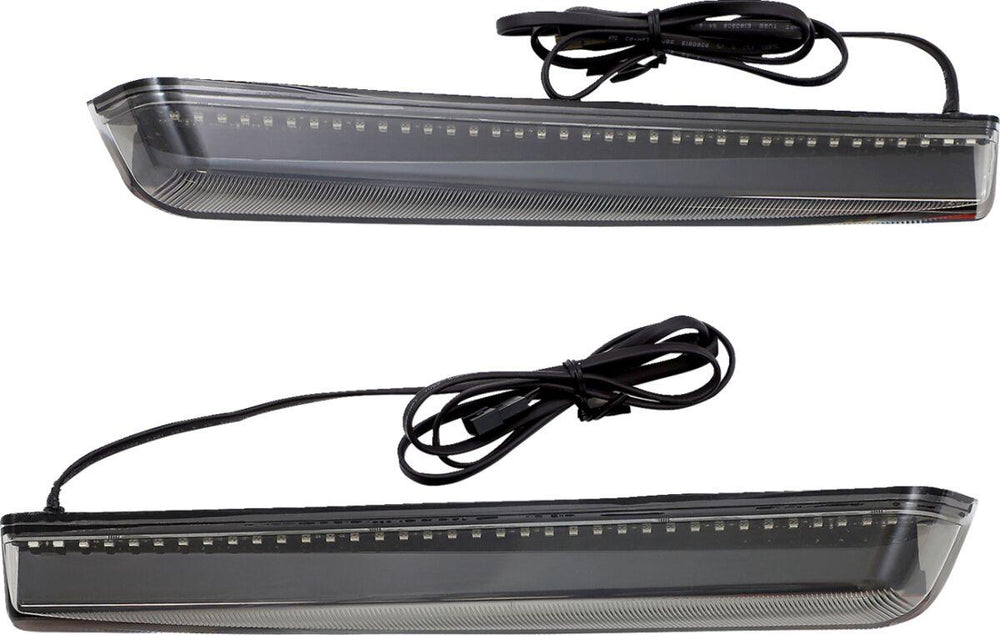 Ciro Machete Saddlebag LED Lights for Extended Bottom Bags For Harley Davidson FLHR 1750 ABS 2021-2022 Smoke