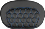 Saddlemen Mini Contour Cruiser Motorcycle Seat Sissy Bar Pad 16,5 cm (6-1/2") x 26,5 cm (10-1/2") - Honeycomb Black/Blue