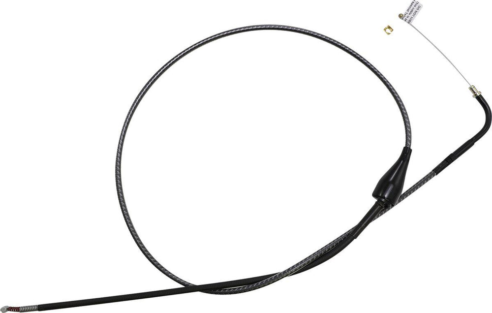 Magnum Shielding KarbonFibr Braided Throttle Idle Cable For Harley Davidson FLHR 1450 2002-2003 89 cm (35-1 8") - Carbon Fiber Silver