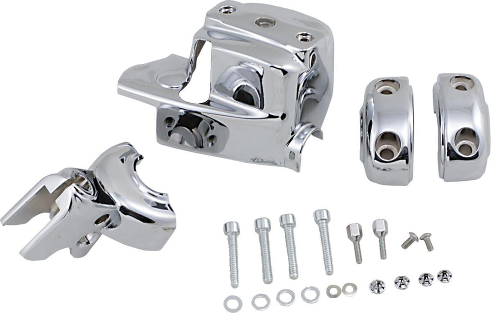 Kuryakyn Handlebar Control Cover Kit For Harley Davidson FLD 1690 2012 - Chrome