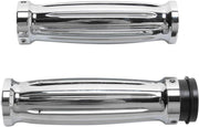 Accutronix Custom Grips For Harley Davidson FLDE 1750 2018-2020 Diamond Throttle-By-Wire - Chrome