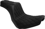 Slyfox High Noon Seat For Harley Davidson FLSB 1750 ABS 2018-2021 Black Logo/Double Diamond - Black