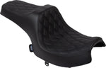 Drag Specialties Predator III Double Diamond Seat For Indian Challenger 108 ABS 2020-2025 - Black