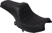 Drag Specialties Predator III Double Diamond Seat For Indian Challenger 108 ABS 2020-2025 - Black