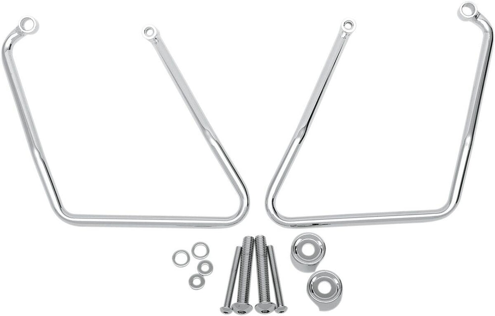 Drag Specialties Saddlebag Support Brackets For Harley Davidson XL 1200 C 2004-2015 - Chrome