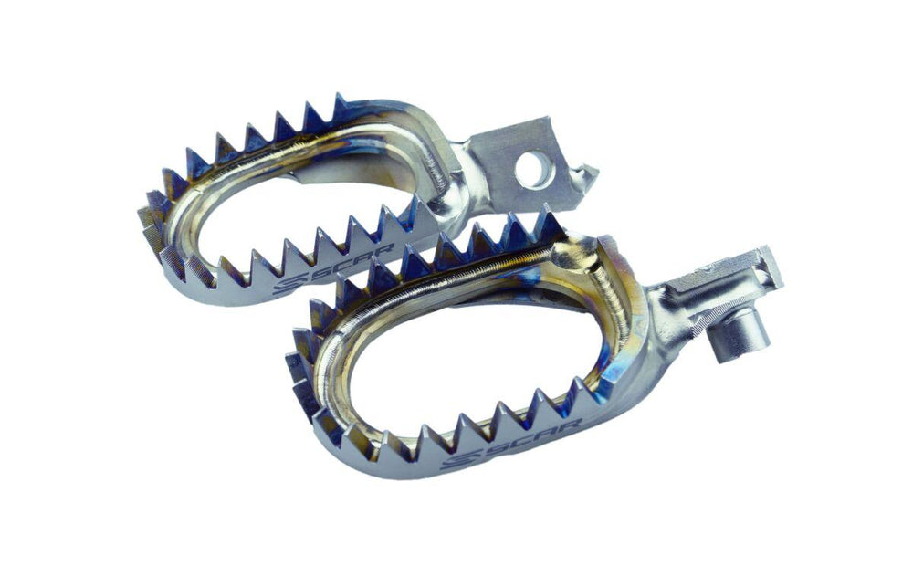 Scar Anti Mud Titanium Foot Pegs For Suzuki RMX450Z 2010-2017