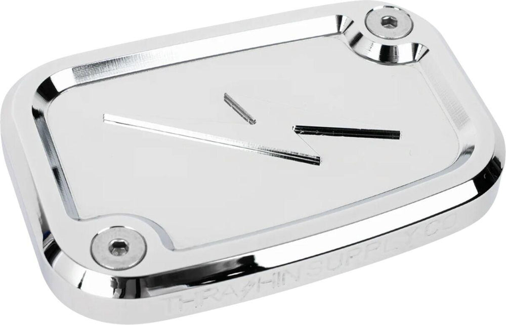 Thrashin Supply Co Brake Master Cylinder Cover For Harley Davidson FLDE 1750 ABS 2018-2020 - Silver