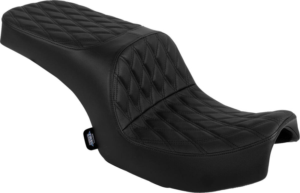 Drag Specialties Freedom Touring Double Diamond Seat For Indian Challenger 108 ABS 2020-2025 - Black