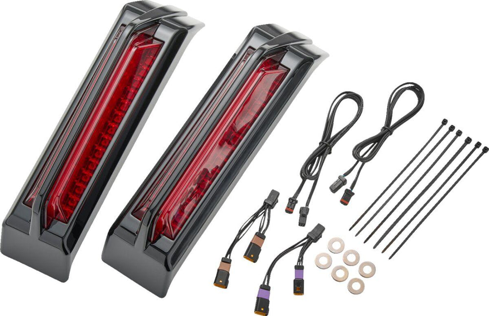 Ciro Filler Panel Tail Lights For Harley Davidson FLHX 1923 ABS 2024-2026 Red Black