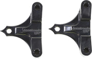Accutronix Hot Bagger Leg Fender Spacers For Harley Davidson FLHR 1690 Front 7 8" - Black