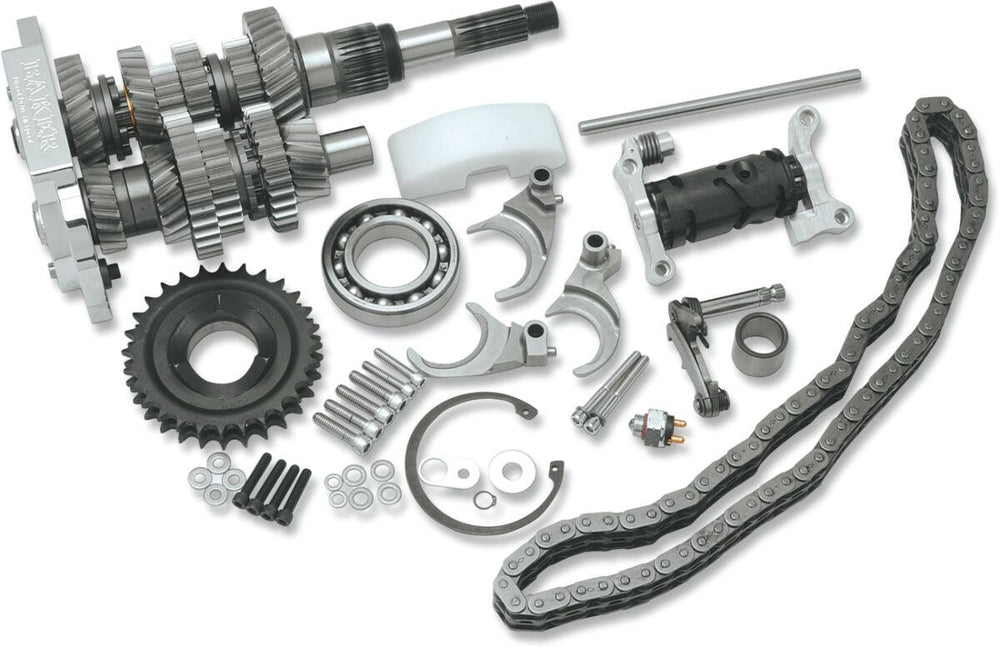 Baker Drivetrain Direct Drive 6-Speed Gear Set For Harley Davidson FLHR 1340 1998 - Polished