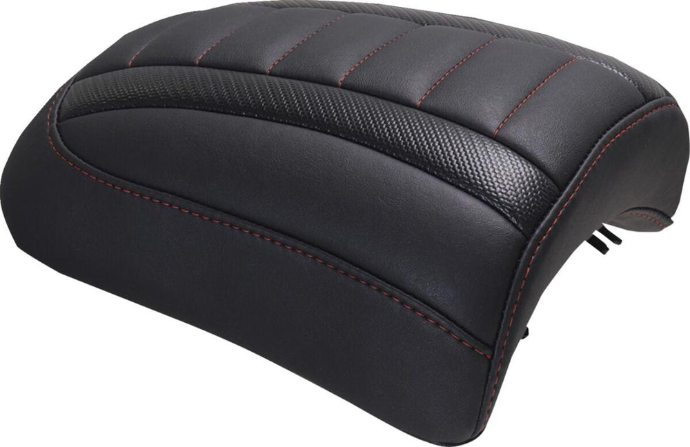 Mustang Padded Passenger Seat Cowl For Harley Davidson FLHX 1923 2024-2026 - Black/Red