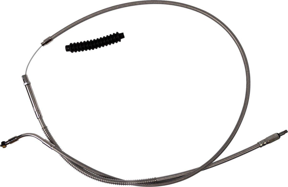 Barnett Stainless Steel Clutch Cable For Harley Davidson FLTRXSE 1977 2023-2024 +15.2 cm (6") - Silver