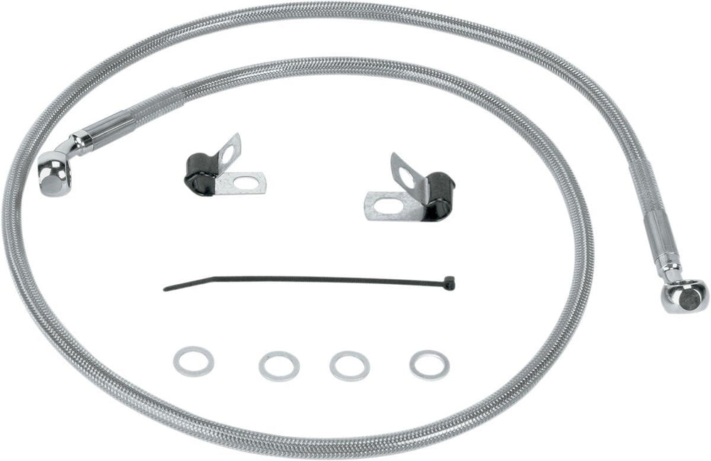 Drag Specialties Stainless Steel Brake Hose Kit For Harley Davidson XL 1200 C 2004-2013 Front
