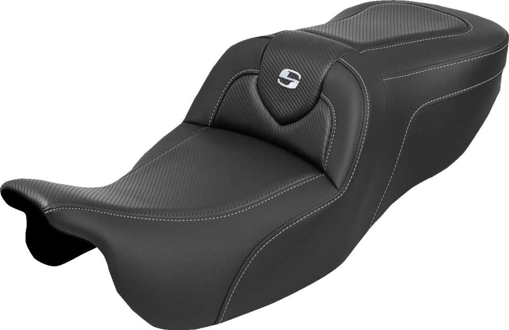 Saddlemen RoadSofa Seat For Harley Davidson FLRT 1690 2015-2016 Carbon Fiber - Black
