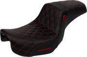 Saddlemen Pro Series SDC Performance Grip Seat For Harley Davidson FLD 1690 2012-2013 - Black/Red