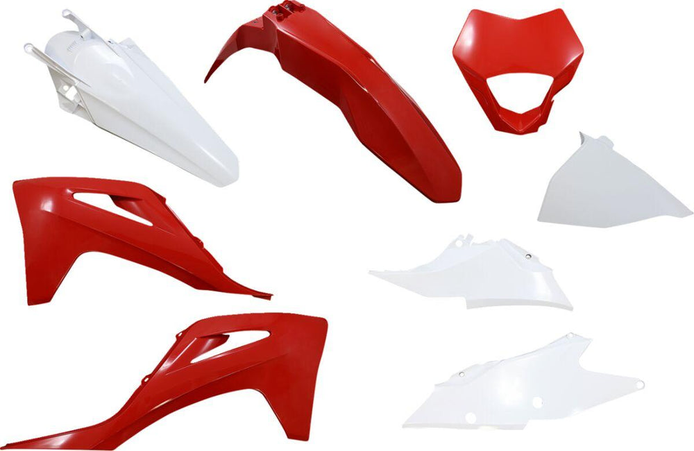 UFO Plastics Kit For Gas Gas EC 250 2021-2023 - OEM Red White