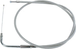 Drag Specialties Stainless Braided Throttle Cable For Harley Davidson FLHRSEI 1550 2002 108 cm (42-1 2") - Silver Unfinished