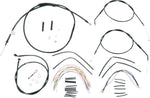 Burly Cable Line Kit for Ape Hanger Handlebars For Harley Davidson XL 1200 C 1997-2003 30.5cm (12") - Black
