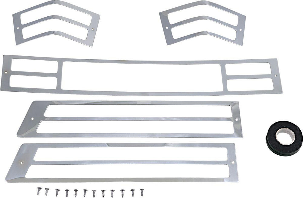 Parts Unlimited Tourbox Light Grille Set For Honda GL 1200 D 1988 - Chrome