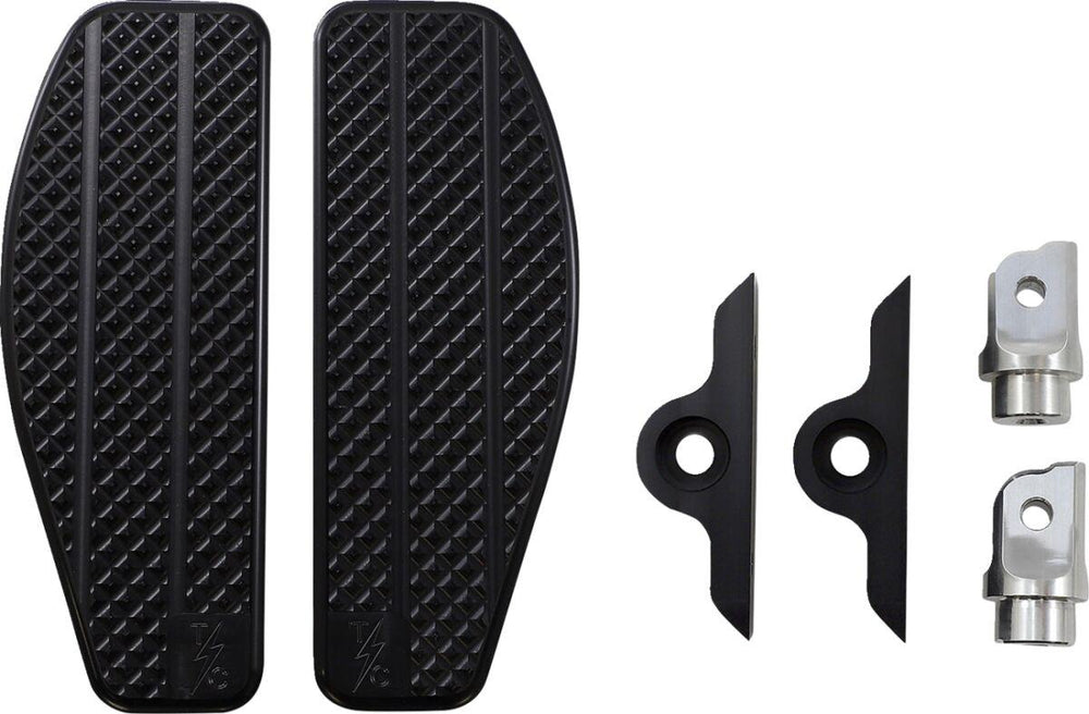 Thrashin Supply Co Mini Floorboards For Harley Davidson FLDE 1750 2018-2020 - Black