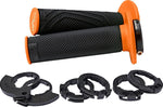 Domino D200 Lock-On Grips With All Cams - Black/Orange