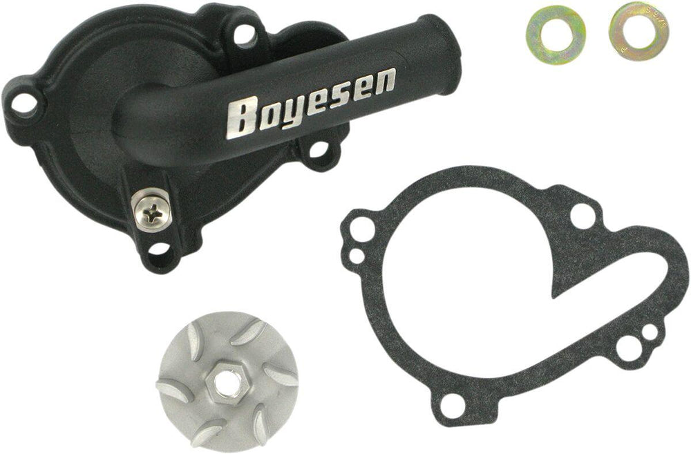 Boyesen Supercooler Water Pump Cover & Impeller Kit For Yamaha WRF250 2001-2013 - Black