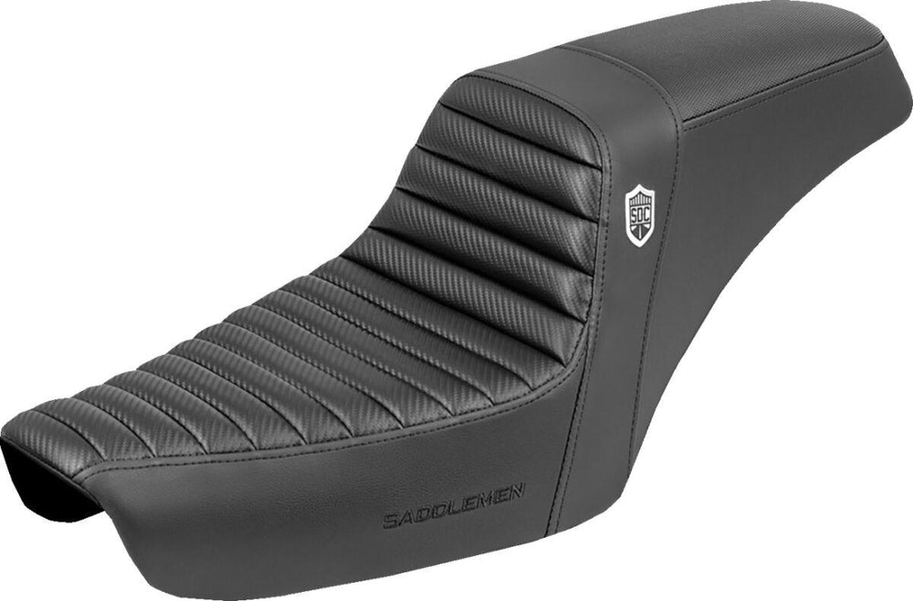 Saddlemen Step Up Tuck-n-Roll Seat For Harley Davidson FXD 1340 1996-1998 - Black