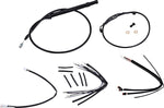 Burly  Ape Handlebar Cable & Hose Kit For Harley Davidson FLDE 1750 2018-2019 35.5cm (14") - Black
