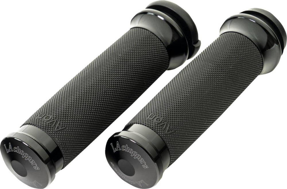 LA Choppers County Line Grips For Harley Davidson FLDE 1750 ABS 2018-2020 - Black