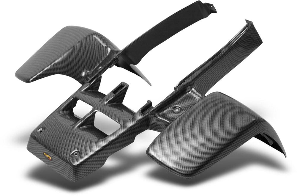 Maier Fender Unit For Yamaha YFZ350 1987-2006 Front - Black/Carbon Fibre-Look