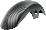 Slyfox Carbon Front Mid Length Fender For Harley Davidson FLD 1690 ABS 2014-2016 Front - Black/Carbon Fiber/Matte