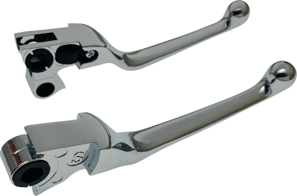 Drag Specialties Narrow Lever Set For Harley Davidson FLD 1690 2012-2013 - Chrome