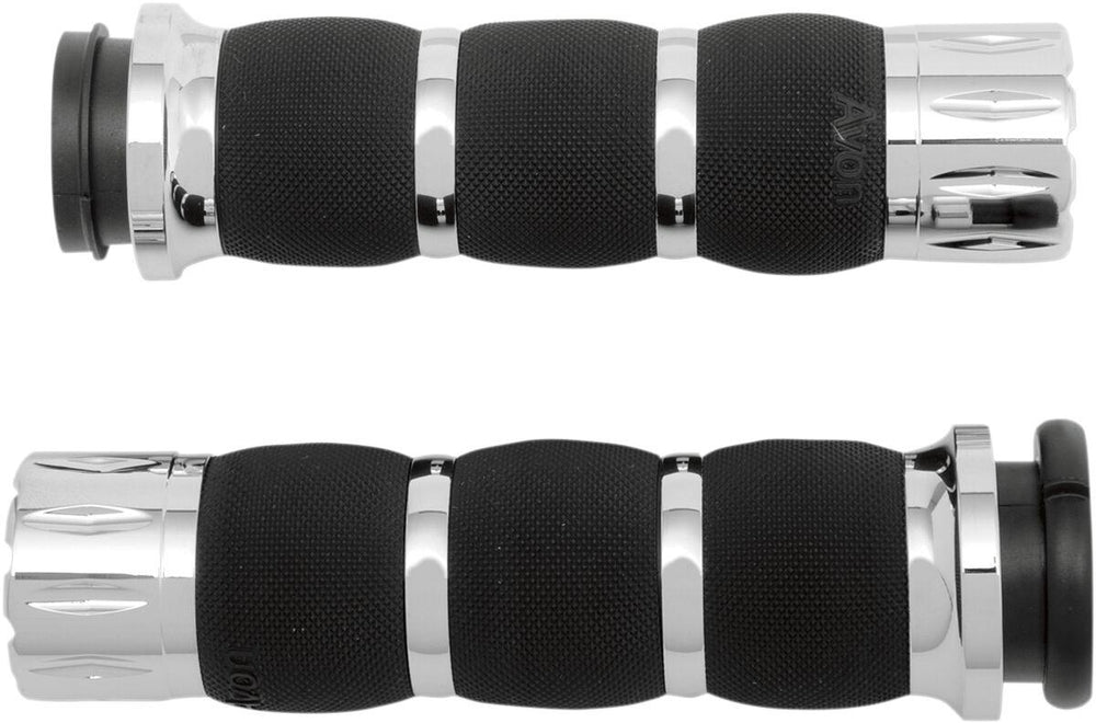Avon Grips Rival Air Cushioned Grips For Harley Davidson FLDE 1750 2020 - Chrome