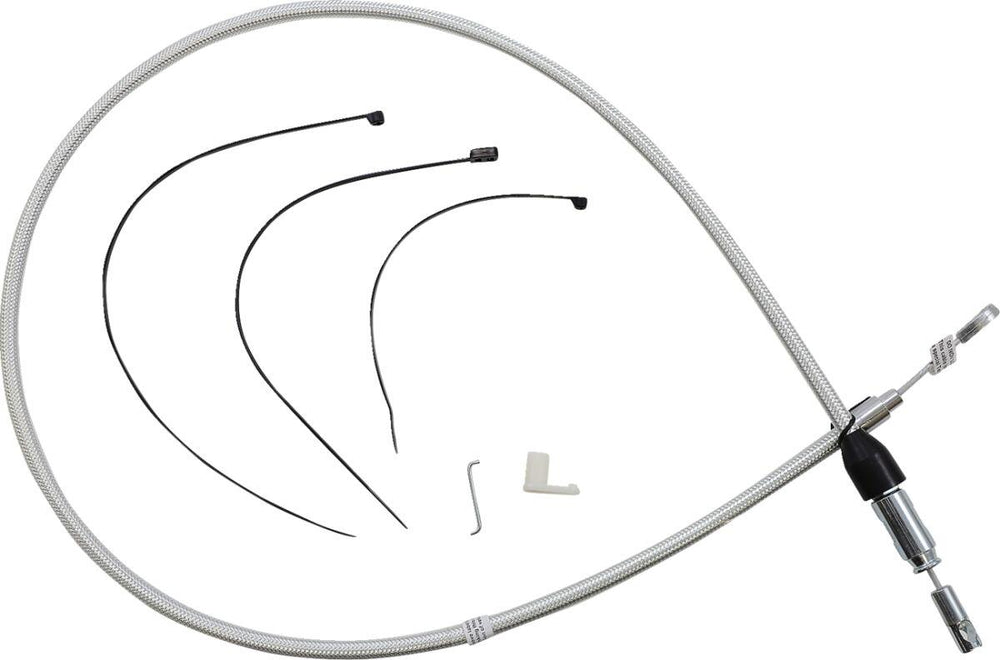 Magnum Shielding Sterling Chromite II Quick Connect Clutch Cable For Harley Davidson FLDE 1750 2018-2020 117 cm (46") - Chrome