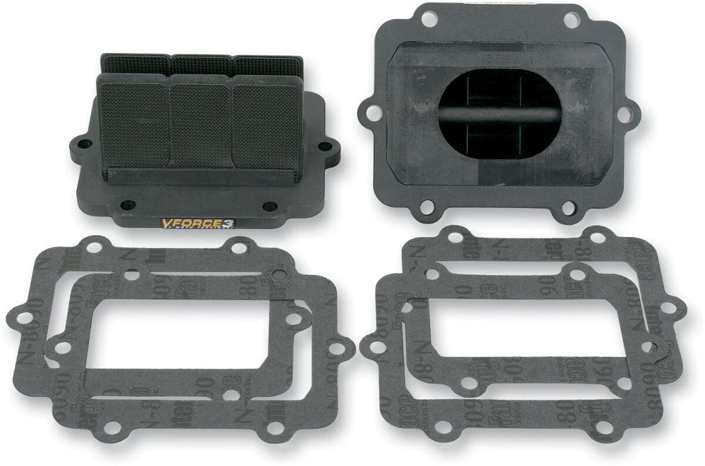 Moto Tassinari V-Force 3 Reed Valve Set For Polaris FUSION 600 HO 2006 - Black