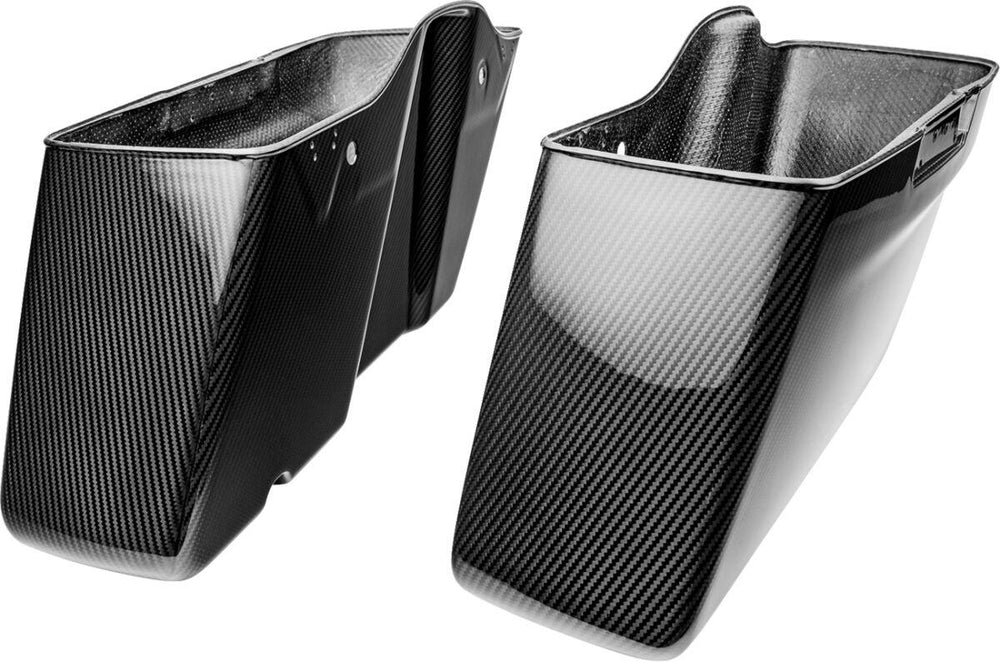 Slyfox Saddlebag Bottoms For Harley Davidson FLHR 1690 ABS 2014-2016 - Black/Gloss