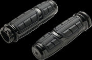 Ciro Chicane Grips For Harley Davidson FLD 1690 2012-2013 - Black