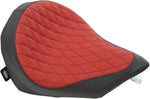 Drag Specialties Low-Profile Solo Seat For Victory High-Ball 106 2012-2015 Diamond - Black Red