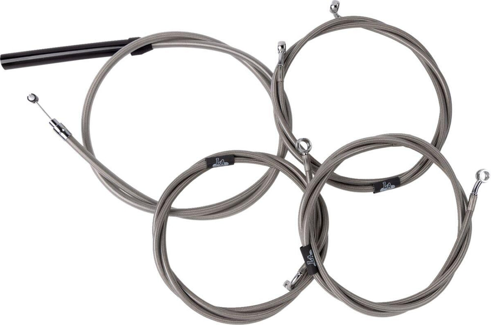 LA Choppers Handlebar Cable/Brake Hose Kit For Harley Davidson FLHRXS 1868 ABS 2024 45.5 cm - 51 cm (18" - 20") - Clear-Coated