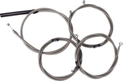 LA Choppers Handlebar Cable/Brake Hose Kit For Harley Davidson FLHRXS 1868 ABS 2024 45.5 cm - 51 cm (18" - 20") - Clear-Coated