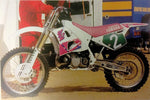 Tecnosel Team Yamaha Seat Cover For Yamaha YZ125 1991-1992 - Pink