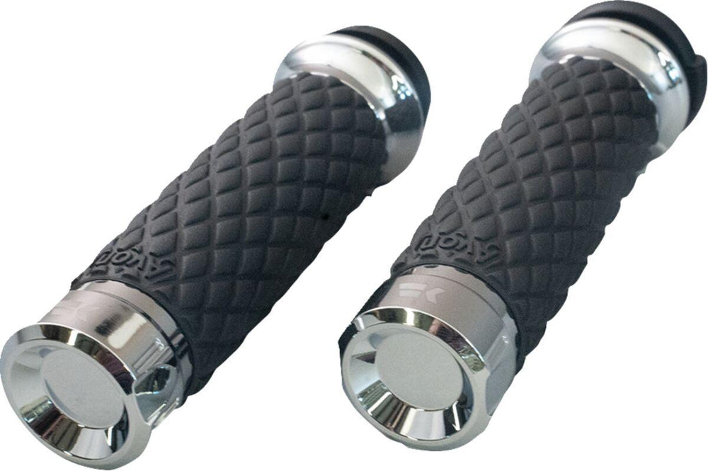 Khrome Werks Klassic Custom Contour Grips For Harley Davidson FLDE 1750 2018 - Chrome