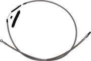 Barnett Stainless Steel Clutch Cable For Harley Davidson FLFB 1750 2018-2020 +20.3 cm (8") - Silver