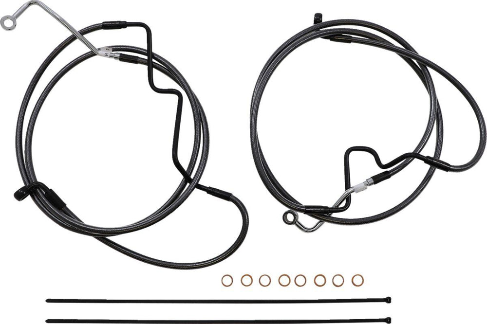 Magnum Shielding  Pearl Designer Handlebar Cable Install Kit For Harley Davidson FLHR 1750 2021-2022 38 - 43cm (15" - 17") - Black