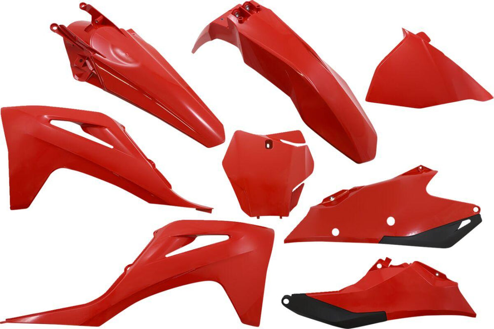 UFO Plastics Kit For Gas Gas EX 250 - Black OEM Red