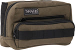 Thrashin Supply Co Handlebar Bag Plus Green/Orange - 12.5cm (5") x 22.9cm (9") x 10 cm (4")