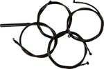 LA Choppers Complete Midnight Braided Handlebar Cable/Brake Hose Kit For Harley Davidson FLHRXS 1868 ABS 2024 Standard - Black/Clear-Coated